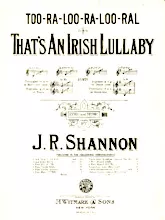 download the accordion score That's an Irish lullaby (Too-ra-loo-ra-loo-ral) in PDF format