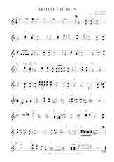 télécharger la partition d'accordéon BRIDAL CHORUS au format PDF