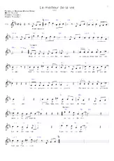 descargar la partitura para acordeón Le Meilleur De La Vie en formato PDF