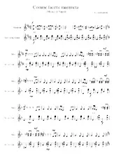 télécharger la partition d'accordéon COMME FACETTE MAMMETA (MUSICA DI NAPOLI) au format PDF