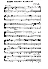 download the accordion score Boléro pour un accordéon in PDF format