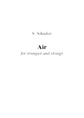descargar la partitura para acordeón Air for trumpet and strings en formato PDF