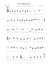 descargar la partitura para acordeón WANDELEN Griffschrift en formato PDF