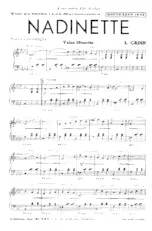 download the accordion score NADINETTE in PDF format