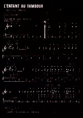 télécharger la partition d'accordéon L'ENFANT AU TAMBOUR (THE LITTLE DRUMME) au format PDF