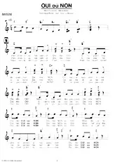 download the accordion score OUI OU NON in PDF format