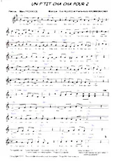 download the accordion score Un p'tit cha cha pour 2 in PDF format