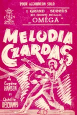 télécharger la partition d'accordéon MELODIA CZARDAS au format PDF
