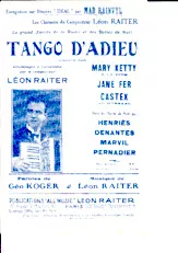 download the accordion score Tango d'adieu in PDF format