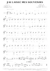 descargar la partitura para acordeón J'ai laissé mes souvenirs en formato PDF