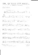 download the accordion score OH qu'elle est jolie  (Un domingo na praia) in PDF format