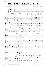 descargar la partitura para acordeón Tout l'monde danse à Paris en formato PDF