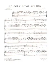 télécharger la partition d'accordéon Le folk song melody au format PDF