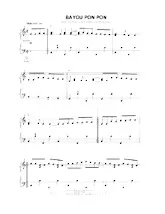 download the accordion score BAYOU PON PON in PDF format