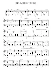 descargar la partitura para acordeón ÉTOILE DES NEIGES en formato PDF