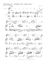 télécharger la partition d'accordéon ROMANTIC MELODY FULL SCORE / Blaas instrument in Bb au format PDF