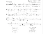 descargar la partitura para acordeón Que je t'aime en formato PDF