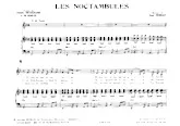 télécharger la partition d'accordéon Les noctambules au format PDF