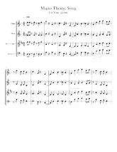 télécharger la partition d'accordéon Super Mario Theme Song / For Wind Quartet / Flute Oboe  Clarinet Bb Basson / au format PDF