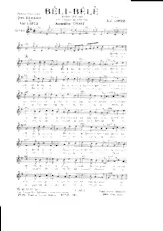 scarica la spartito per fisarmonica Béli Bélè in formato PDF