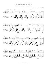 download the accordion score Qu'est ce que je fais là in PDF format