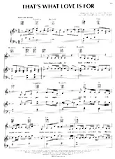 télécharger la partition d'accordéon That's what love is for au format PDF