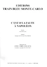 scarica la spartito per fisarmonica C'EST D' LA FAUTE A NAPOLEON in formato PDF