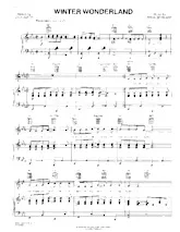 télécharger la partition d'accordéon Winter Wonderland (Piano + Vocal) au format PDF