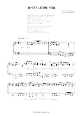 download the accordion score Who's Lovin You in PDF format