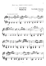 download the accordion score Improvisation sur la chanson (Nocturne) (Arrangement : Vyacheslav Chernikov) (Bayan) in PDF format