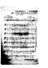 descargar la partitura para acordeón JE T'AI REVUE en formato PDF