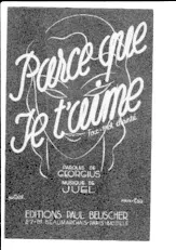 download the accordion score PARCE QUE JE T'AIME in PDF format