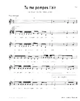 download the accordion score Tu me pompes l'air in PDF format
