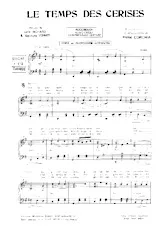 descargar la partitura para acordeón le temps des cerises en formato PDF