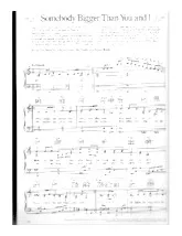 download the accordion score Somebody bigger than you and I in PDF format