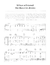 télécharger la partition d'accordéon What a friend we have in Jesus au format PDF