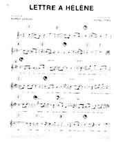 scarica la spartito per fisarmonica Lettre à Hélène in formato PDF