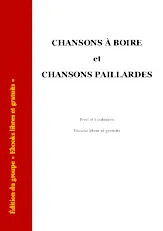 descargar la partitura para acordeón Chansons à boire et CHANSONS PAILLARDES en formato PDF