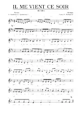 descargar la partitura para acordeón Il me vient ce soir en formato PDF