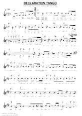 download the accordion score DECLARATION TANGO in PDF format