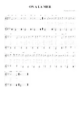 download the accordion score On a la mer in PDF format