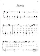 télécharger la partition d'accordéon Alouette au format PDF