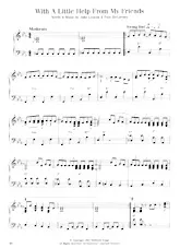 download the accordion score With a little help from my friends in PDF format