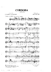 descargar la partitura para acordeón CORDOBA en formato PDF