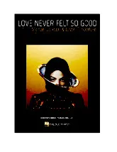 scarica la spartito per fisarmonica Love never felt so good (P/V/G) in formato PDF