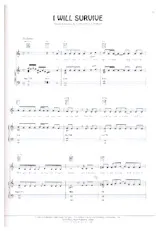 descargar la partitura para acordeón I will survive (Je survivrai) en formato PDF