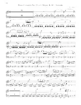 download the accordion score Concerto pour piano n° 21, Andante in PDF format