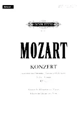 télécharger la partition d'accordéon Konzert A-dur Für klarinette and Orchester au format PDF