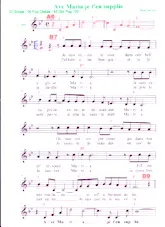 télécharger la partition d'accordéon Ave Maria, je t'en supplie (Avec les paroles) au format PDF
