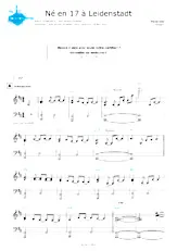 descargar la partitura para acordeón Né en 17 à Leidentstadt en formato PDF